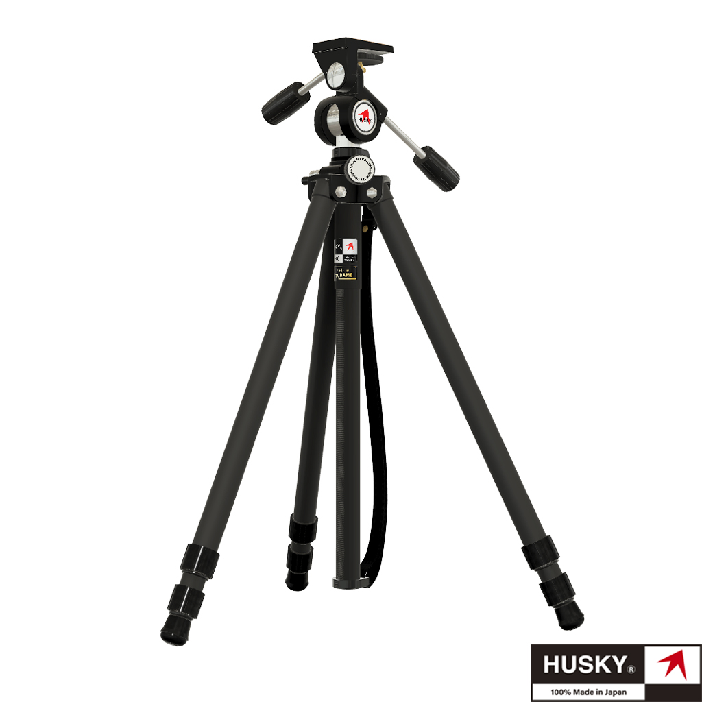 HUSKY ハスキー 3段三脚 スタジオJin / 【HUSKY】ハスキーヘッド一体型三脚3段
