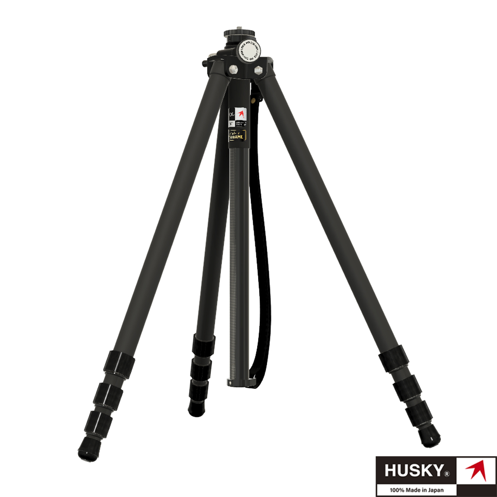 【HUSKY】ハスキーヘッド分離型三脚4段(脚部のみ・太ネジ仕様)