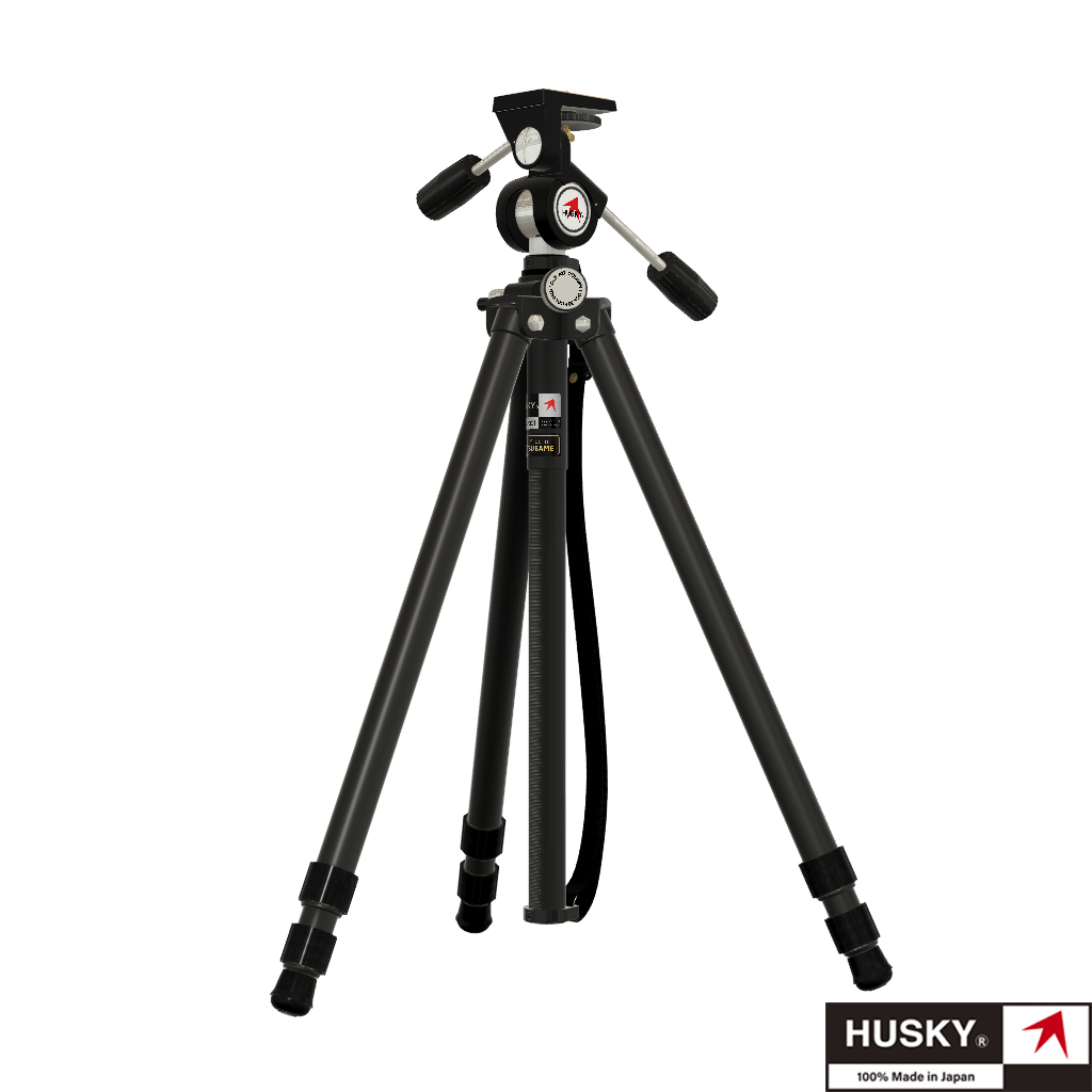 【HUSKY】ハスキーヘッド一体型三脚3段