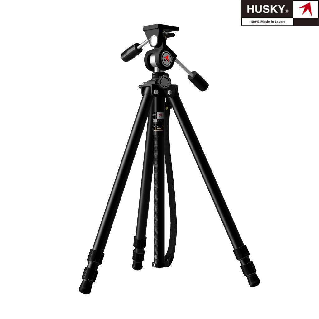 【HUSKY】ハスキーヘッド一体型三脚3段